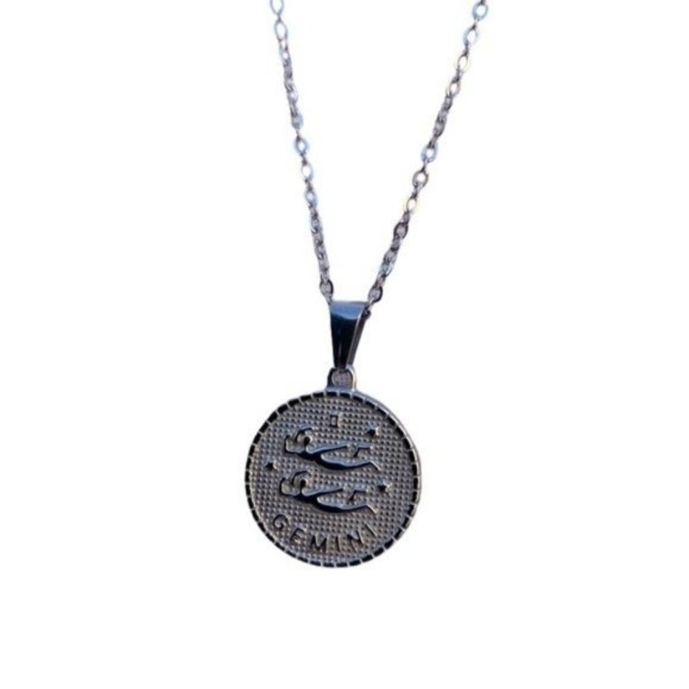 CLEARANCE🧡 GEMINI Statement Big Medallion Necklace